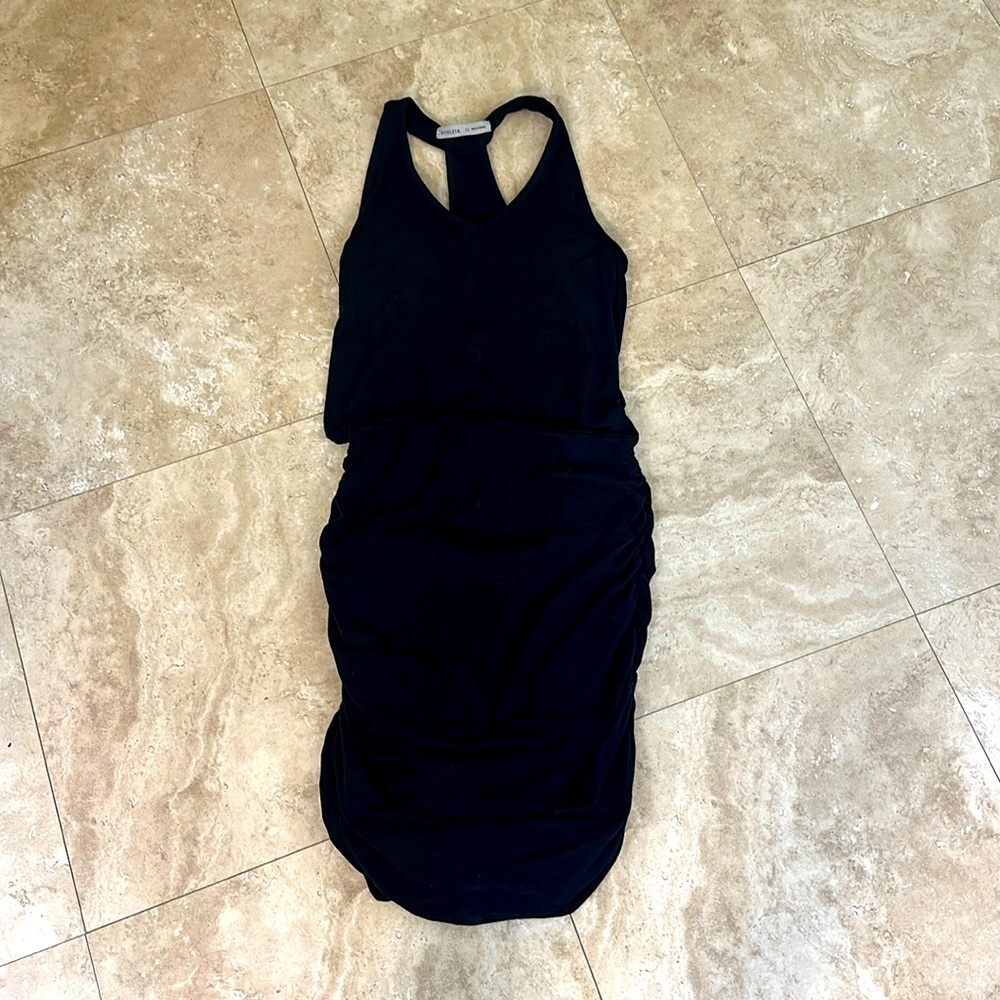 Athleta black tank top dress